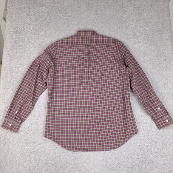 Ralph Lauren Shirt Mens Large Red Multicolor Plaid Button Down Long Sleeve - Picture 10 of 16